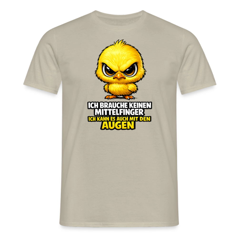 SSW2801 ICH BRAUCHE KEINEN MITTELFINGER ICH KANN ES AUCH MIT DEN AUGEN - Sandbeige