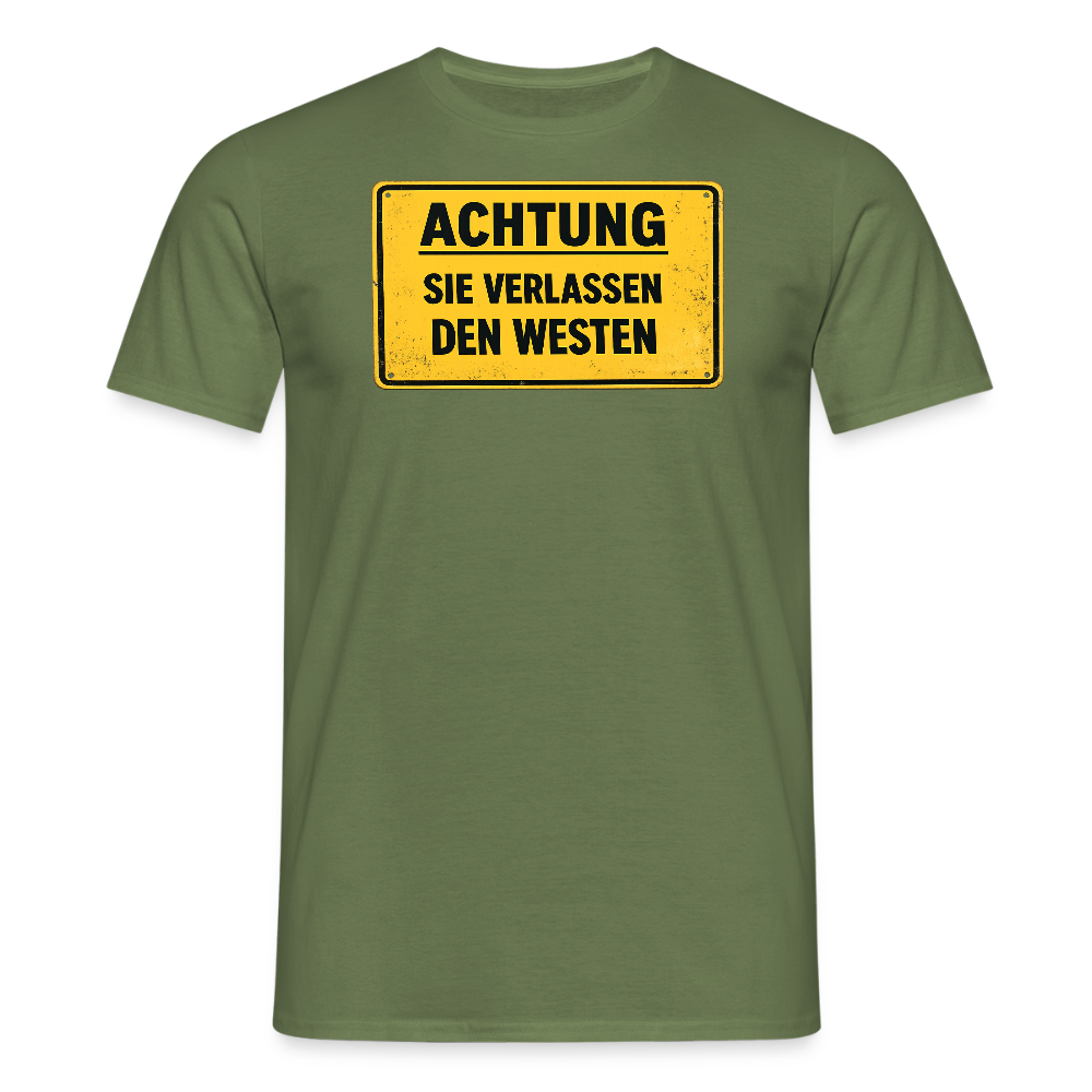 SSW2709Achtung sie verlassen den Westen - Militärgrün