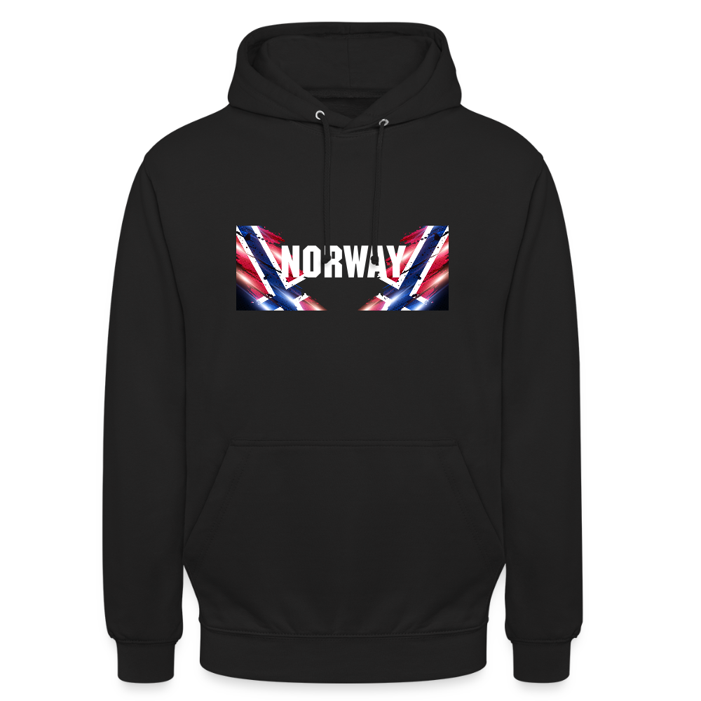 SSW2533 Kapuzenpulli Flag of Norway - Schwarz