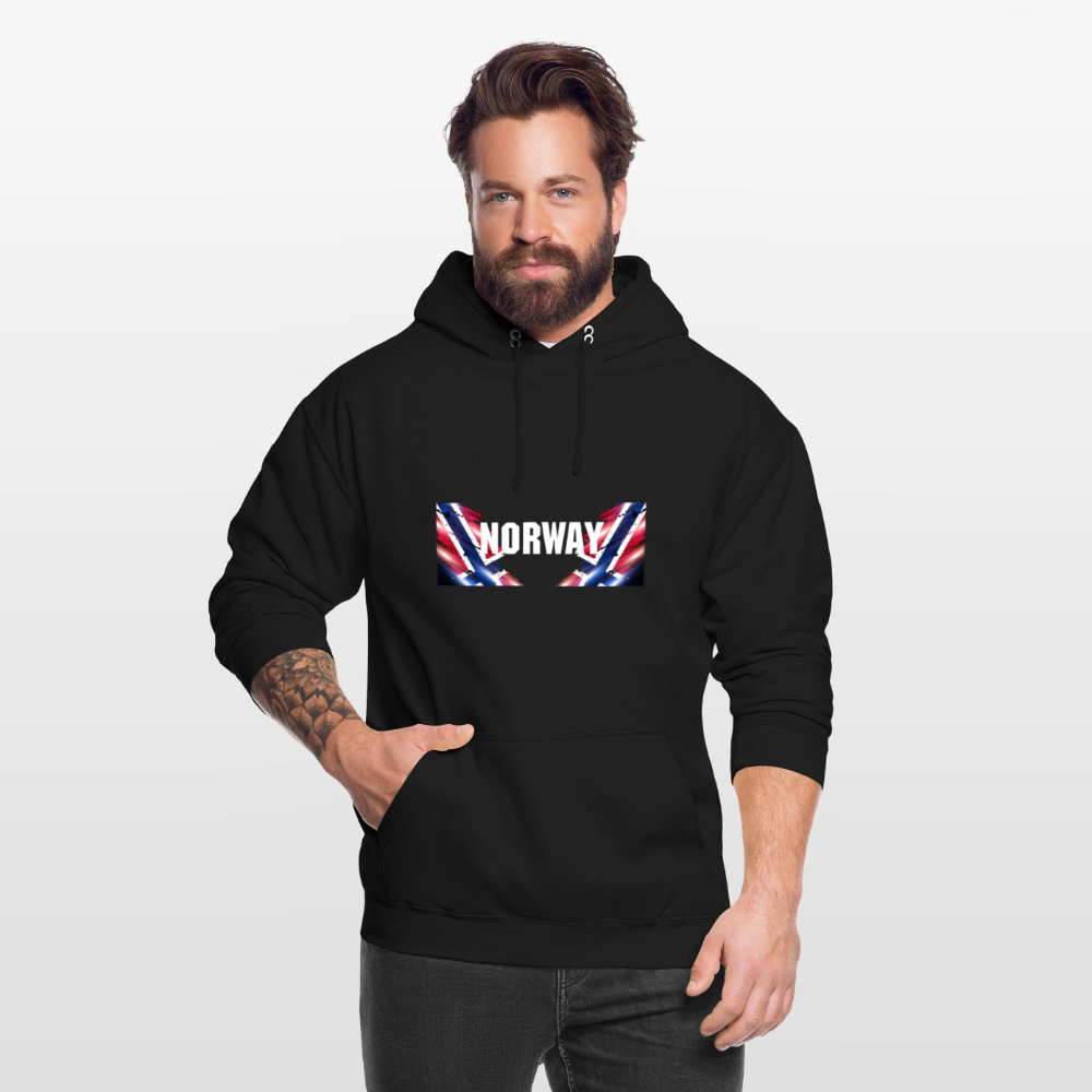 SSW2533 Kapuzenpulli Flag of Norway - Schwarz
