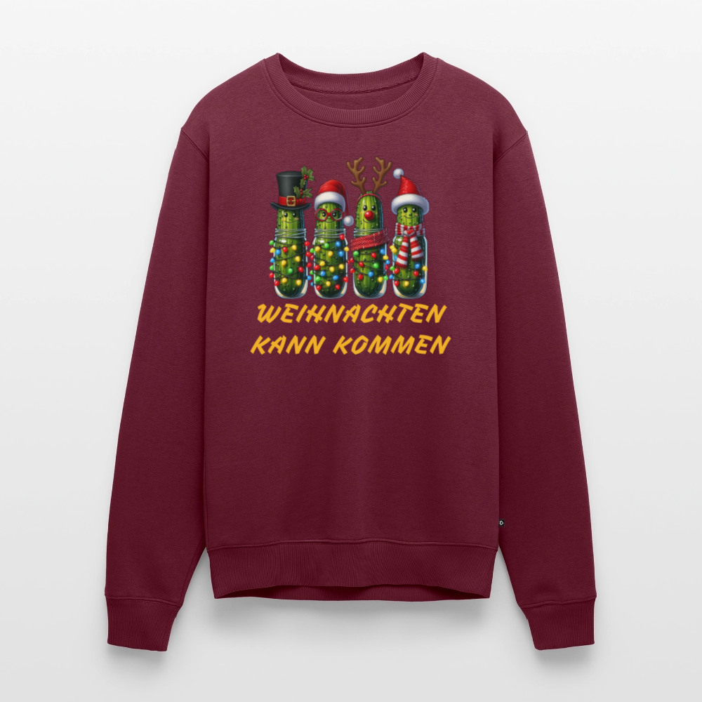 SSW2614WEIHNACHTEN KANN KOMMEN SWEATSHIRT - Burgunderrot