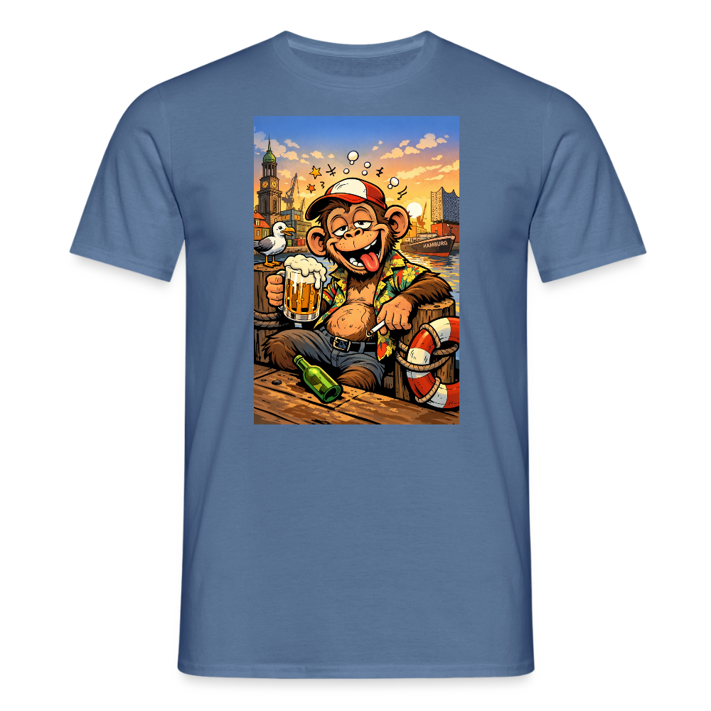 SSW2724 Affe Hamburg Bier - Taubenblau 