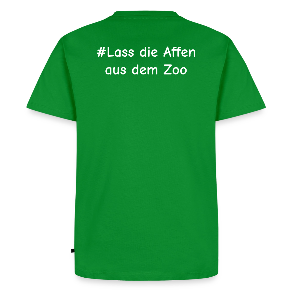 Tshirt Kunde Schule Bunte Maske gerade Schrift - Grün