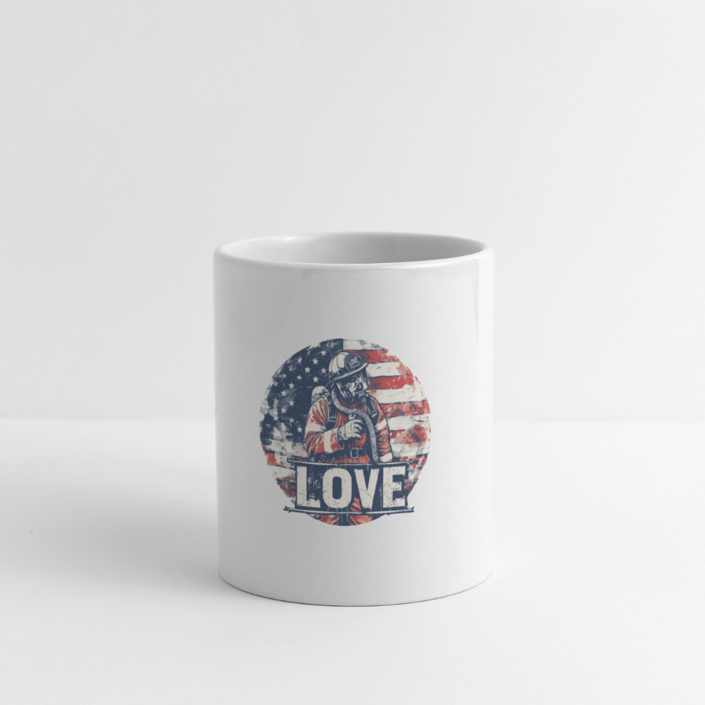 SSW2639Kaffeetasse Firefighter  Love - Weiß