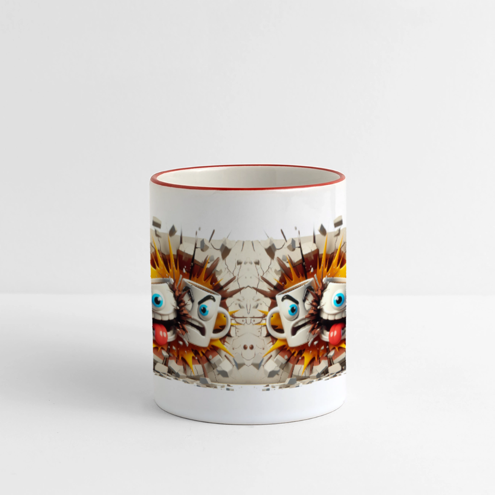 SSW2631Kaffeetassen Verrückt 2 - Weiß/Rot