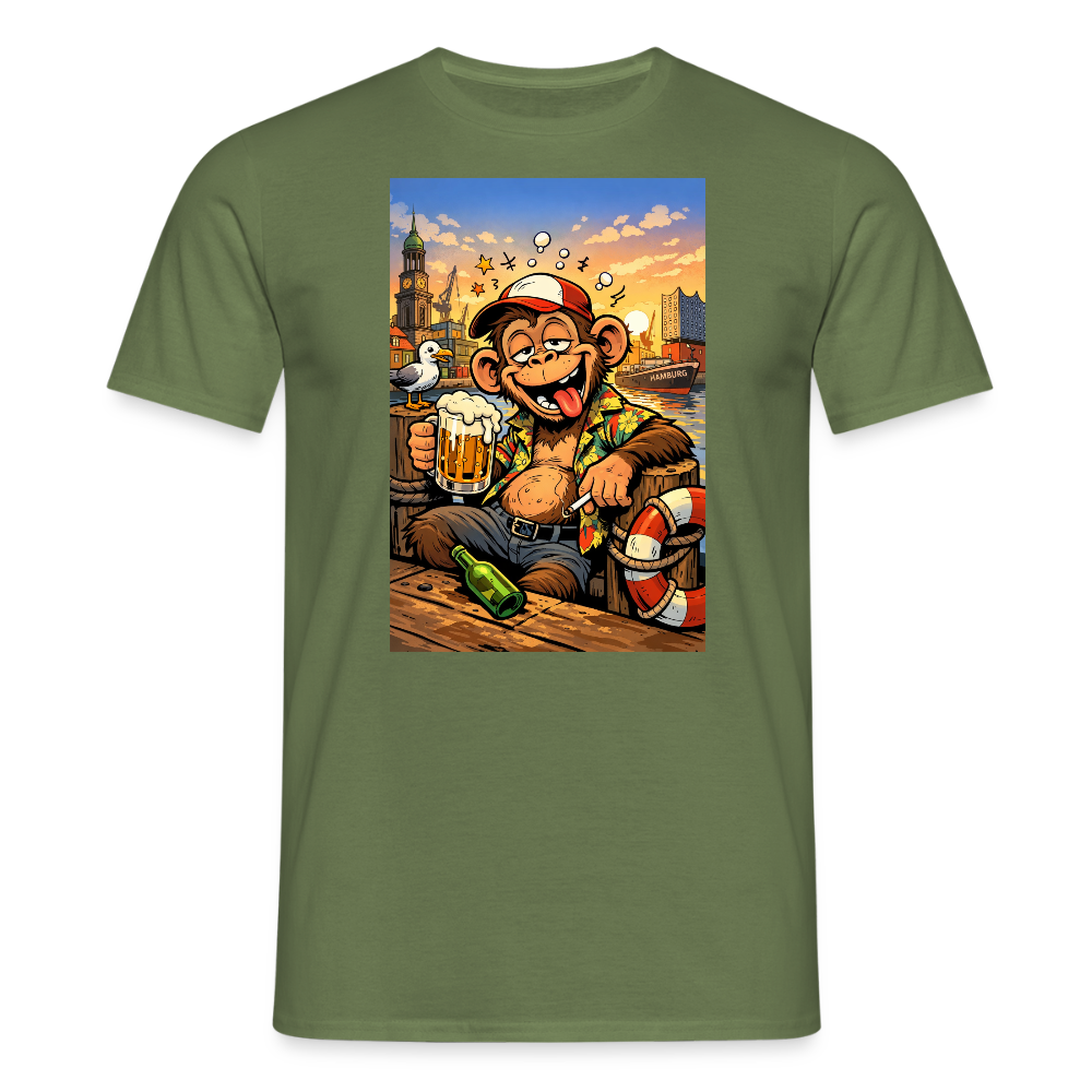 SSW2724 Affe Hamburg Bier - Militärgrün