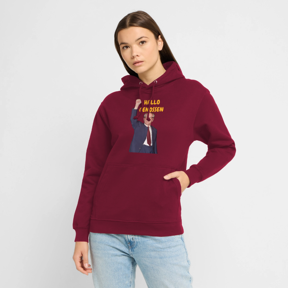 OSSI18Hoodie HALLO GENOSSEN - Bordeaux