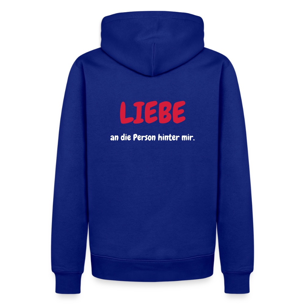 SSW1423 Hoodie LIEBE an die Person hinter mir - Royalblau