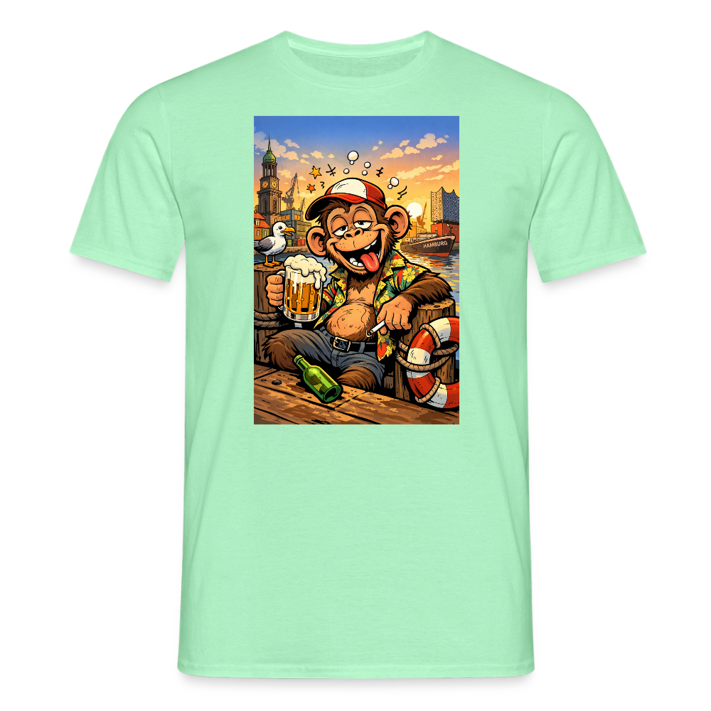 SSW2724 Affe Hamburg Bier - Mintgrün