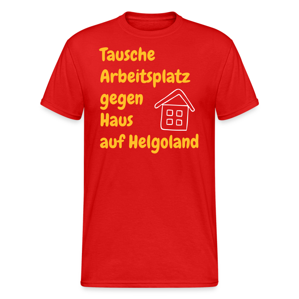 SSW2388Tausche Arbeitsplatz gegen Haus auf Helgoland - Rot