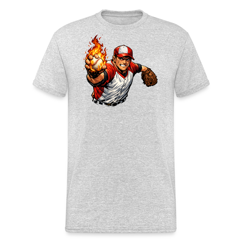 SSW2839Feuer Baseball Werfer - Grau meliert
