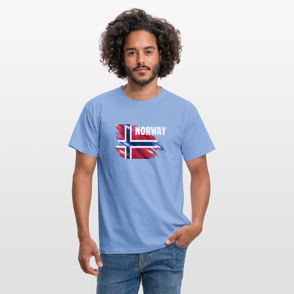 SSW2535 Flag of Norway - carolina blue