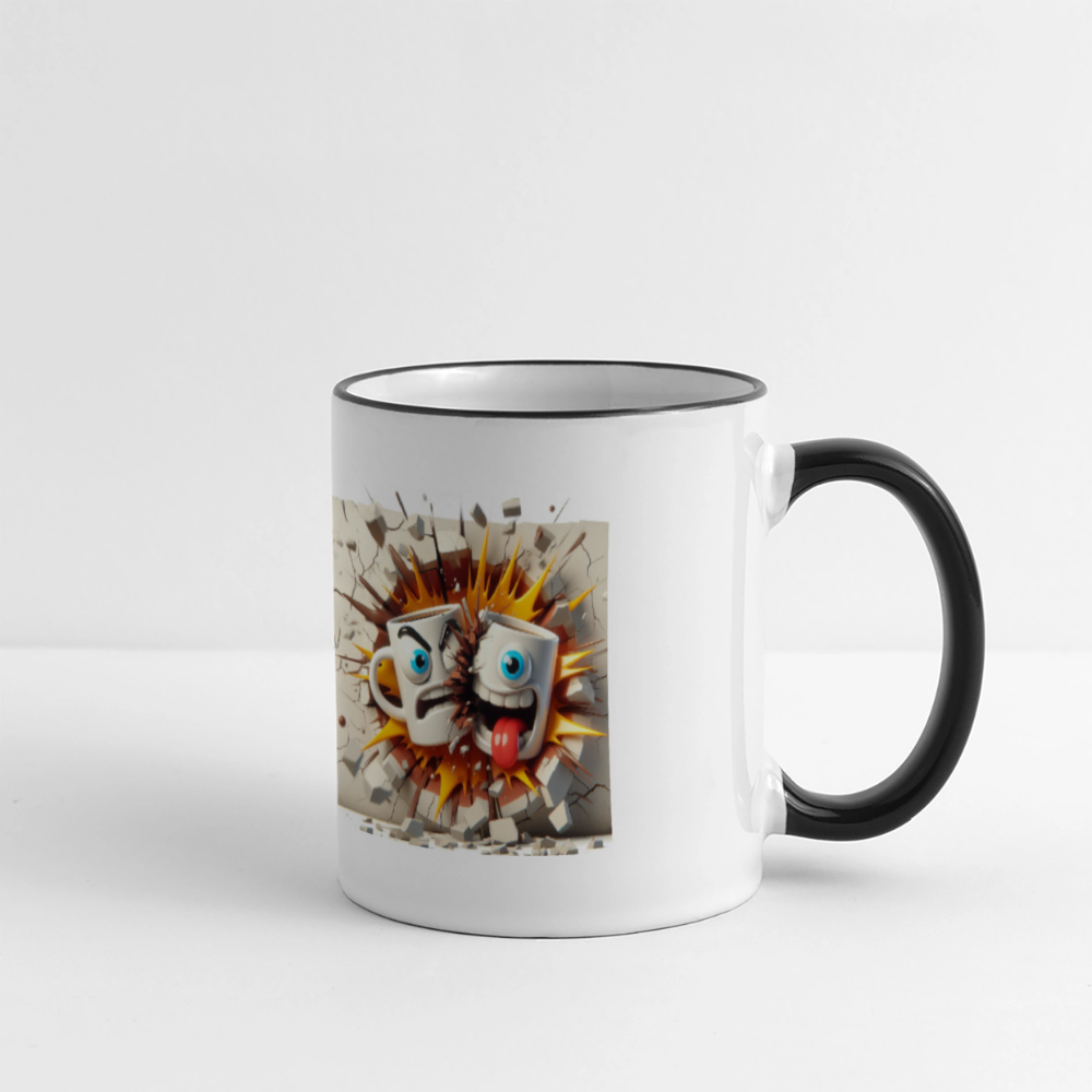SSW2631Kaffeetassen Verrückt 2 - Weiß/Schwarz