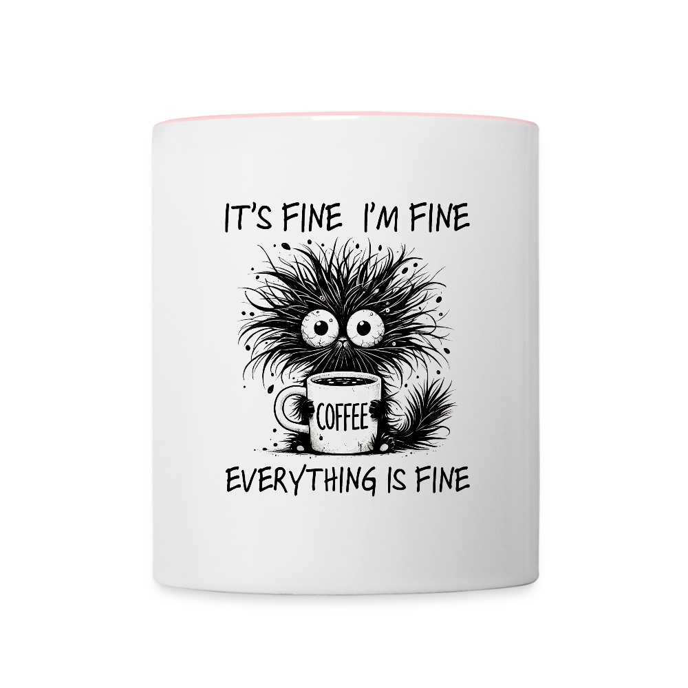 SSW2564COFFEE IT'S FINE - Weiß/Pink
