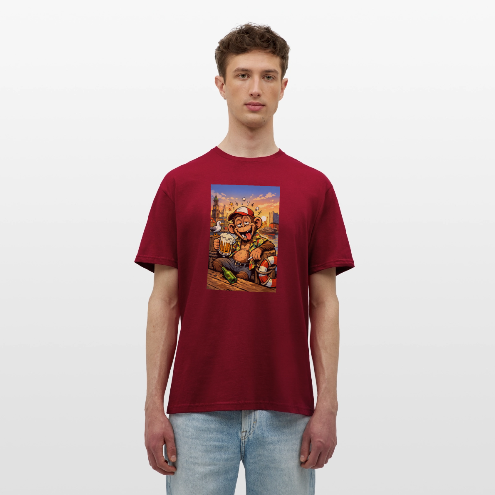 SSW2724 Affe Hamburg Bier - Ziegelrot