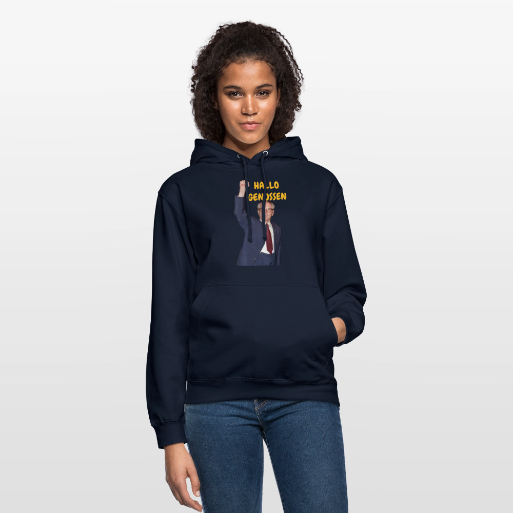 OSSI18Hoodie HALLO GENOSSEN - Navy