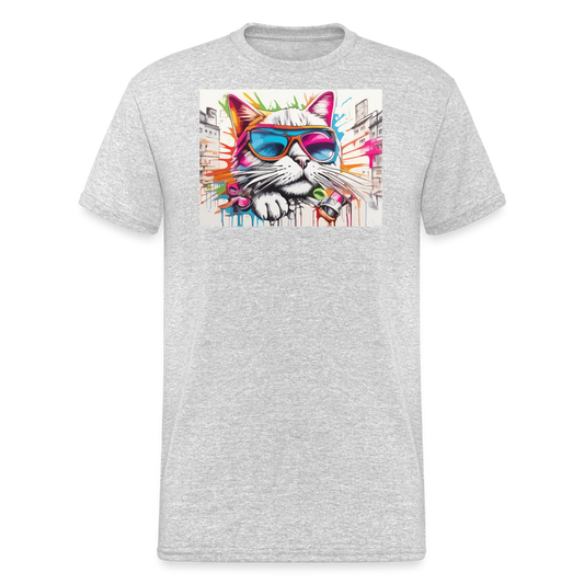 SSW2409 Katze Bunt - Grau meliert