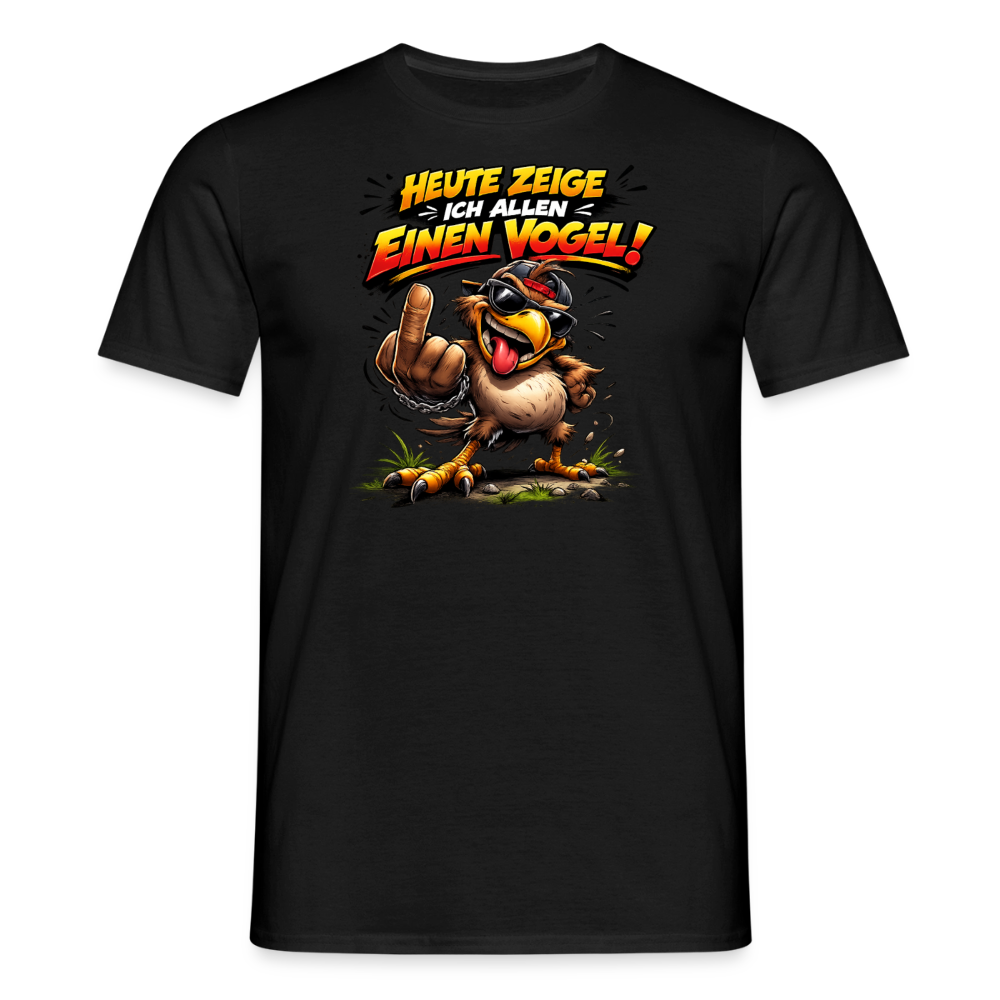 SSW2798 HEUTE ZEIGE ICH ALLEN EINEN VOGEL - Schwarz