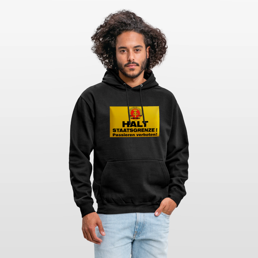 OSSI19 Hoodie HALT STAATSGRENZE - Schwarz