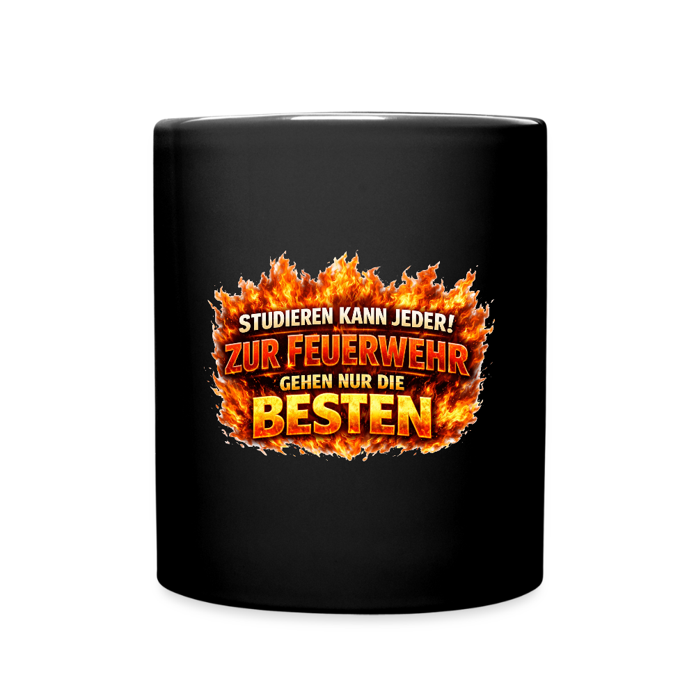 SSW2736 STUDIEREN KANN JEDER ZUR FEUERWEHR GEHEN NUR DIE BESTEN - Schwarz