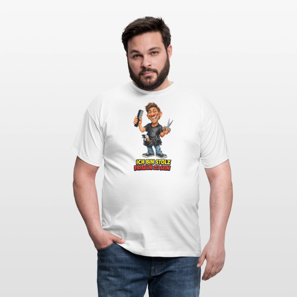 SSW2821 ICH BIN STOLZ FRISEUR ZU SEIN - Weiß