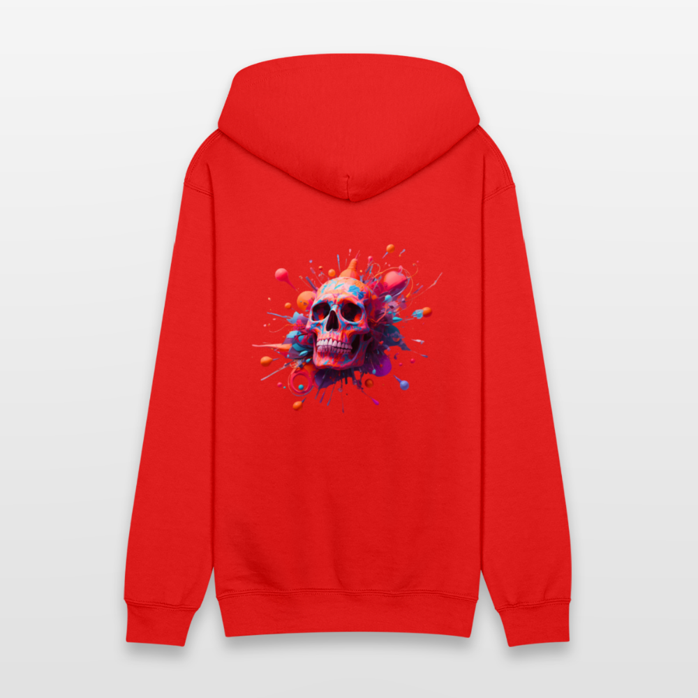 SSW2803 Totenkopf bunt - Rot