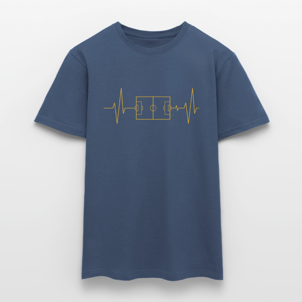 Herzschlag Fussball - Dunkles Denimblau