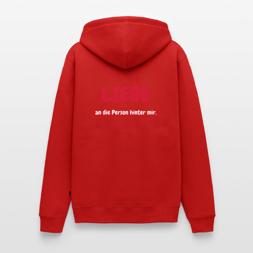 SSW1423 Hoodie LIEBE an die Person hinter mir - Rot