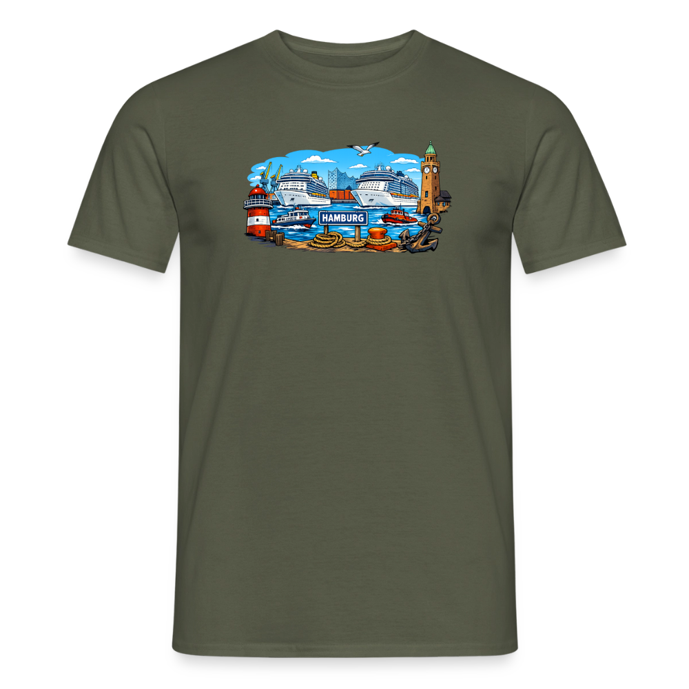 SSW2859Kreuzfahrt Schiffe - Militärgrün