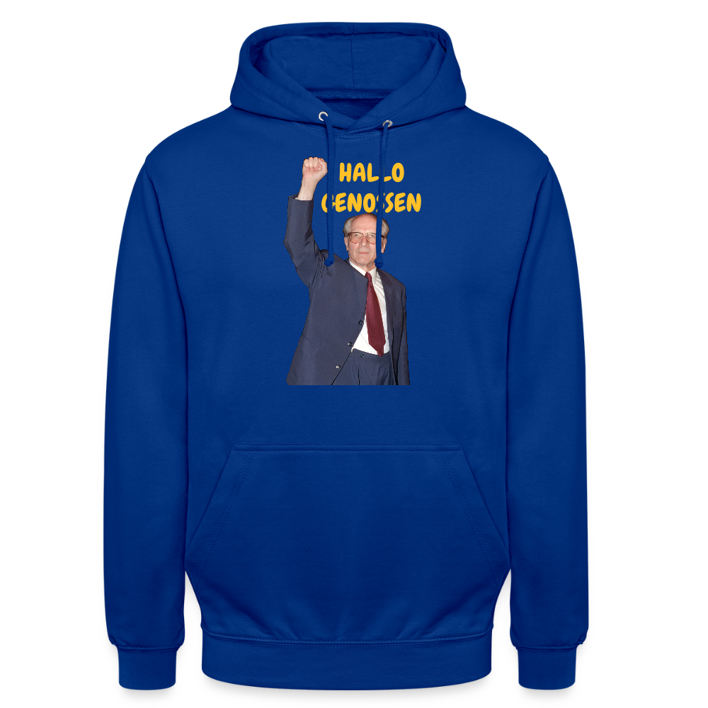 OSSI18Hoodie HALLO GENOSSEN - Royalblau