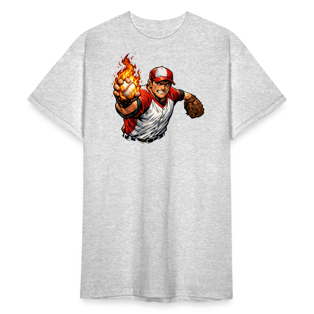 SSW2839Feuer Baseball Werfer - Grau meliert