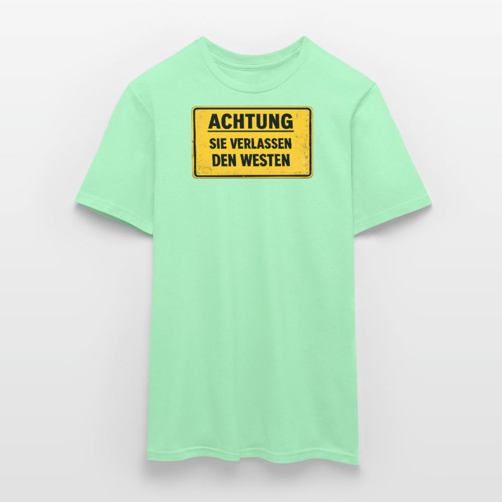 SSW2709Achtung sie verlassen den Westen - Mintgrün