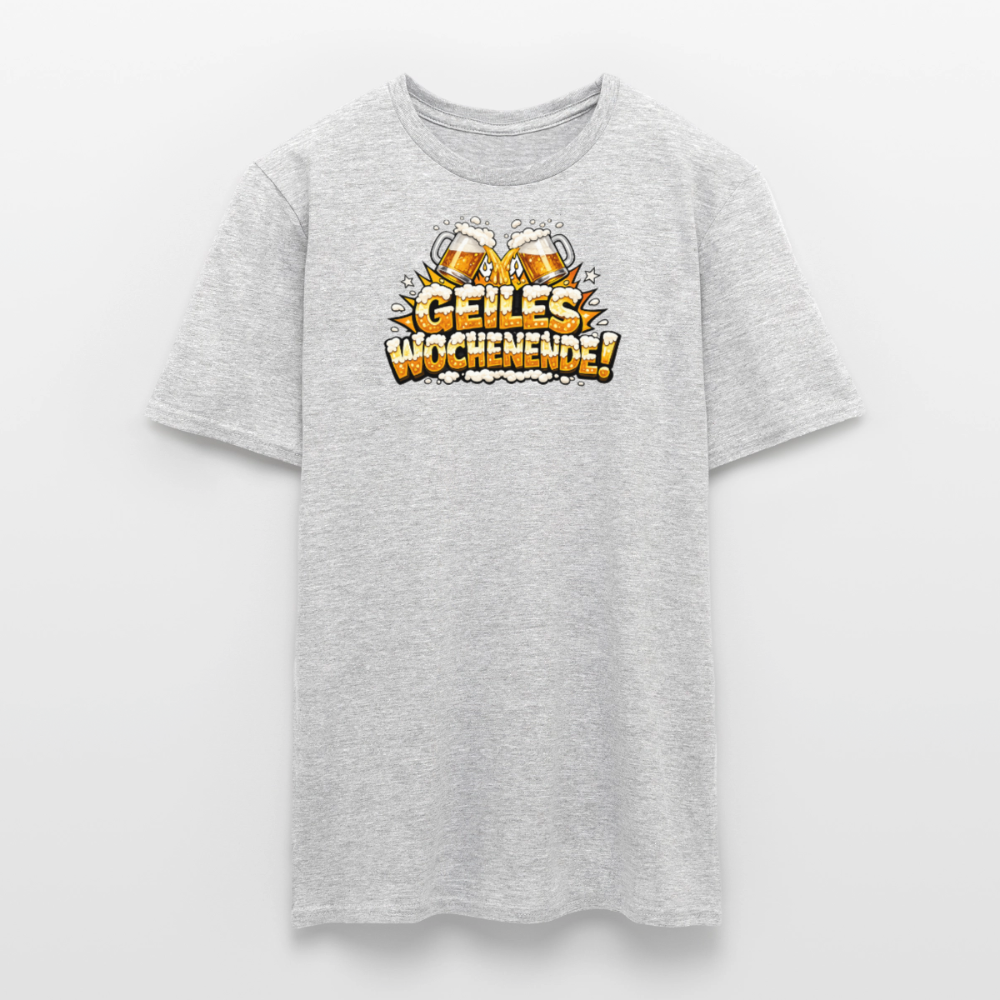 SSW2851 GEILES WOCHENENDE BIER - Grau meliert