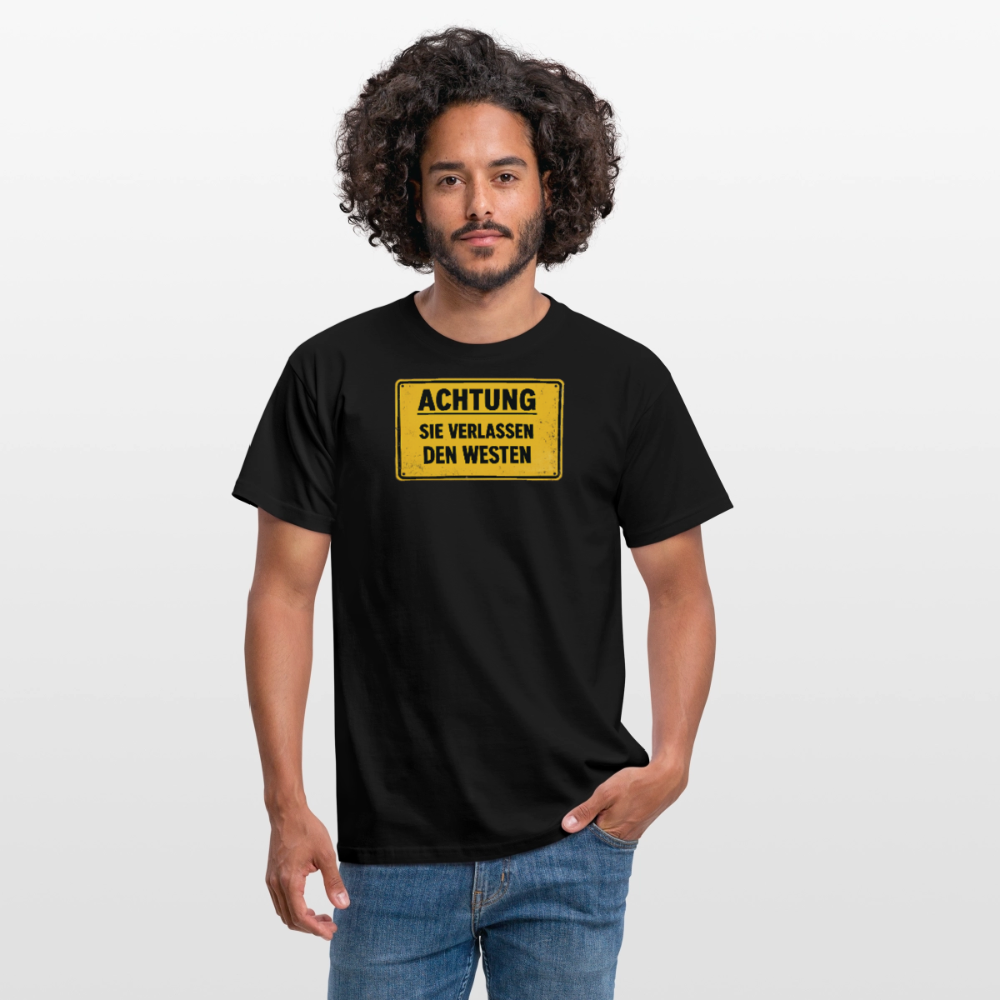 SSW2709Achtung sie verlassen den Westen - Schwarz