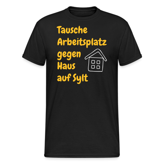 SSW2386Tausche Arbeitsplatz gegen Haus auf Sylt - Schwarz