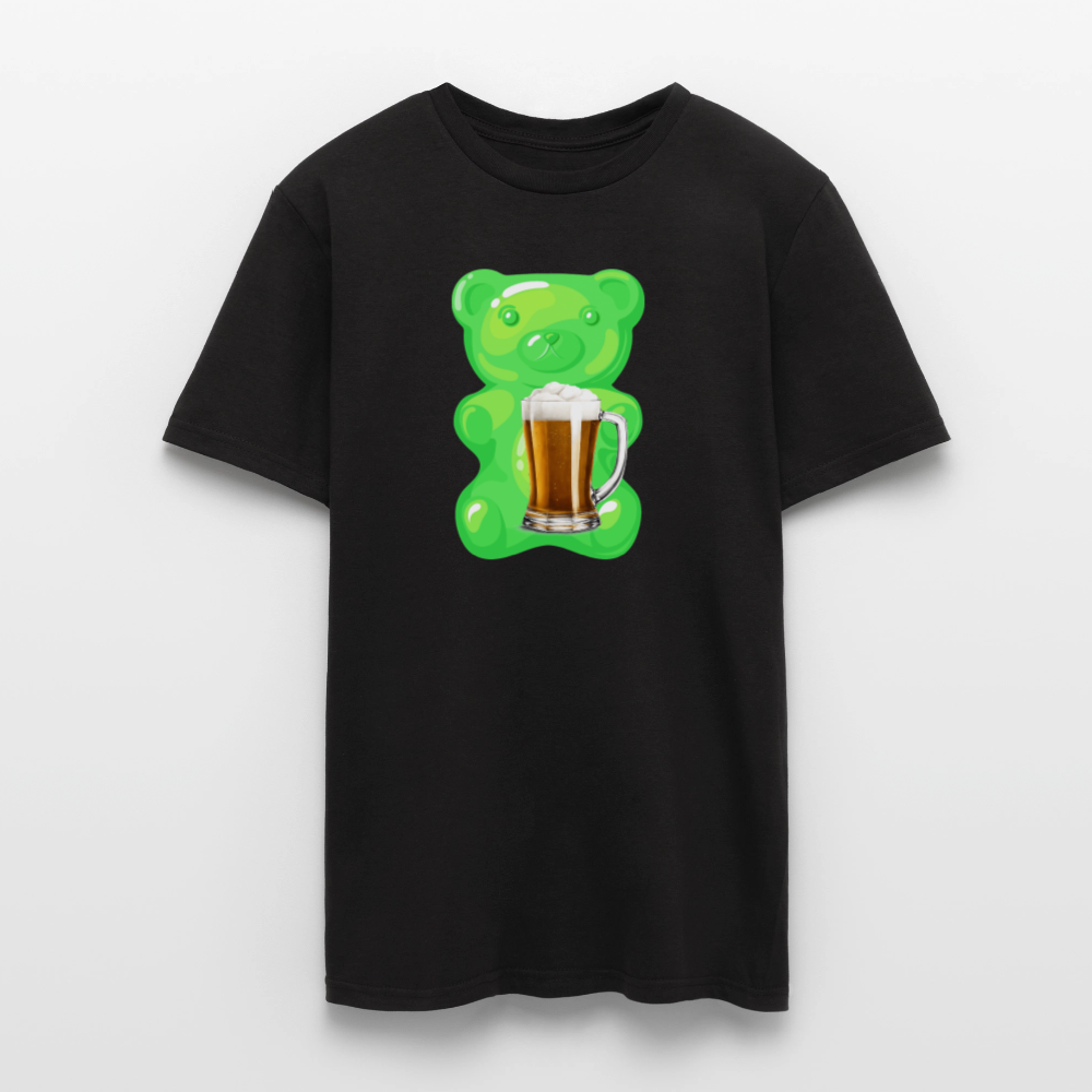 SSW2507Gummibär grün mit Bier - Schwarz