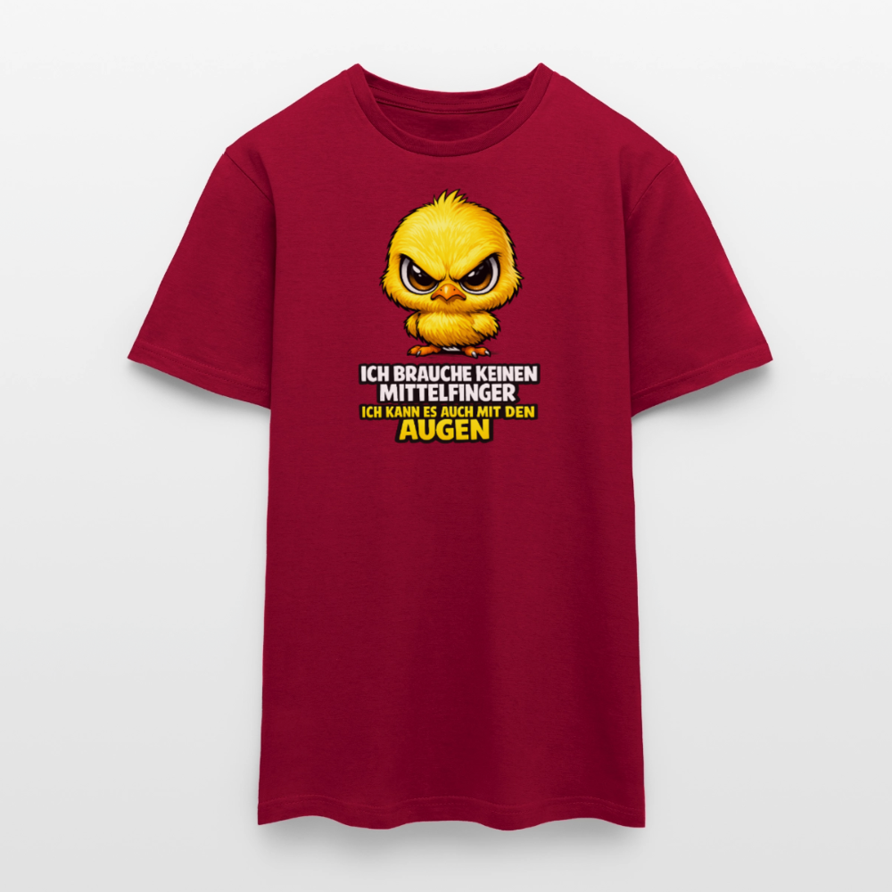 SSW2801 ICH BRAUCHE KEINEN MITTELFINGER ICH KANN ES AUCH MIT DEN AUGEN - Ziegelrot