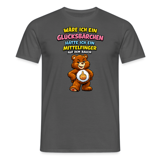 SSW2802 WÄRE ICH EIN GLÜCKSBÄRCHEN HÄTTE ICH EIN MITTELFINGER AUF DEM BAUCH - Anthrazit