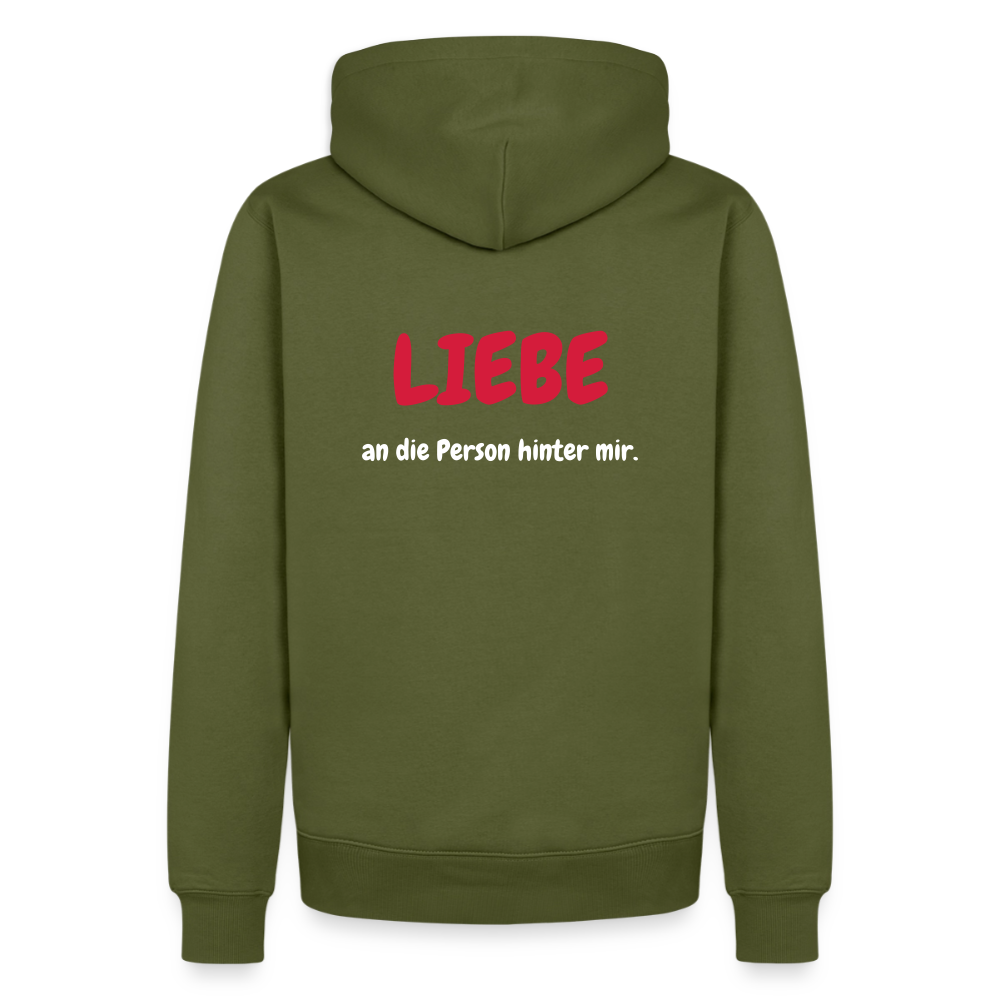 SSW1423 Hoodie LIEBE an die Person hinter mir - Khaki
