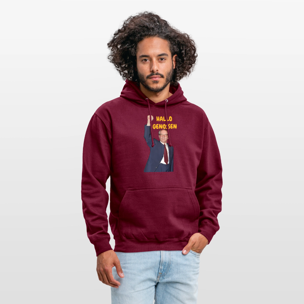 OSSI18Hoodie HALLO GENOSSEN - Bordeaux