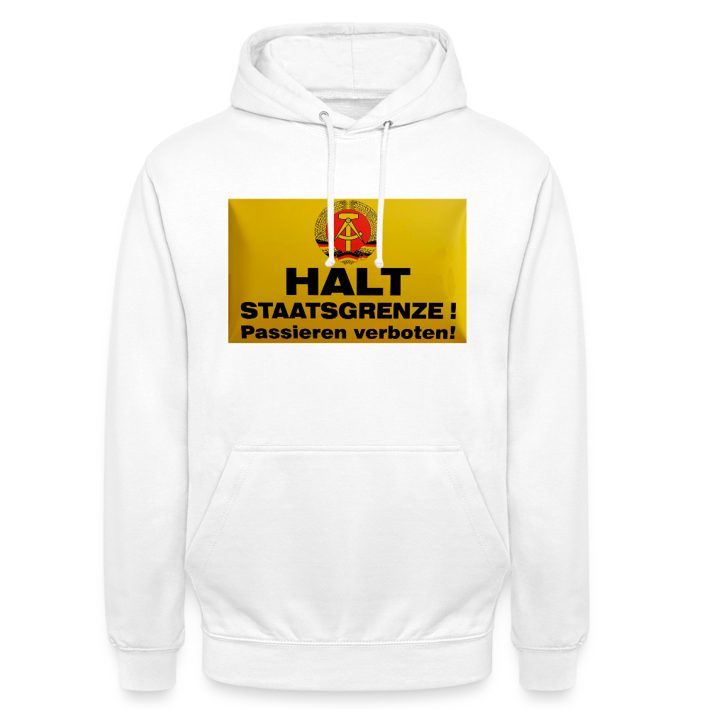 OSSI19 Hoodie HALT STAATSGRENZE - Weiß