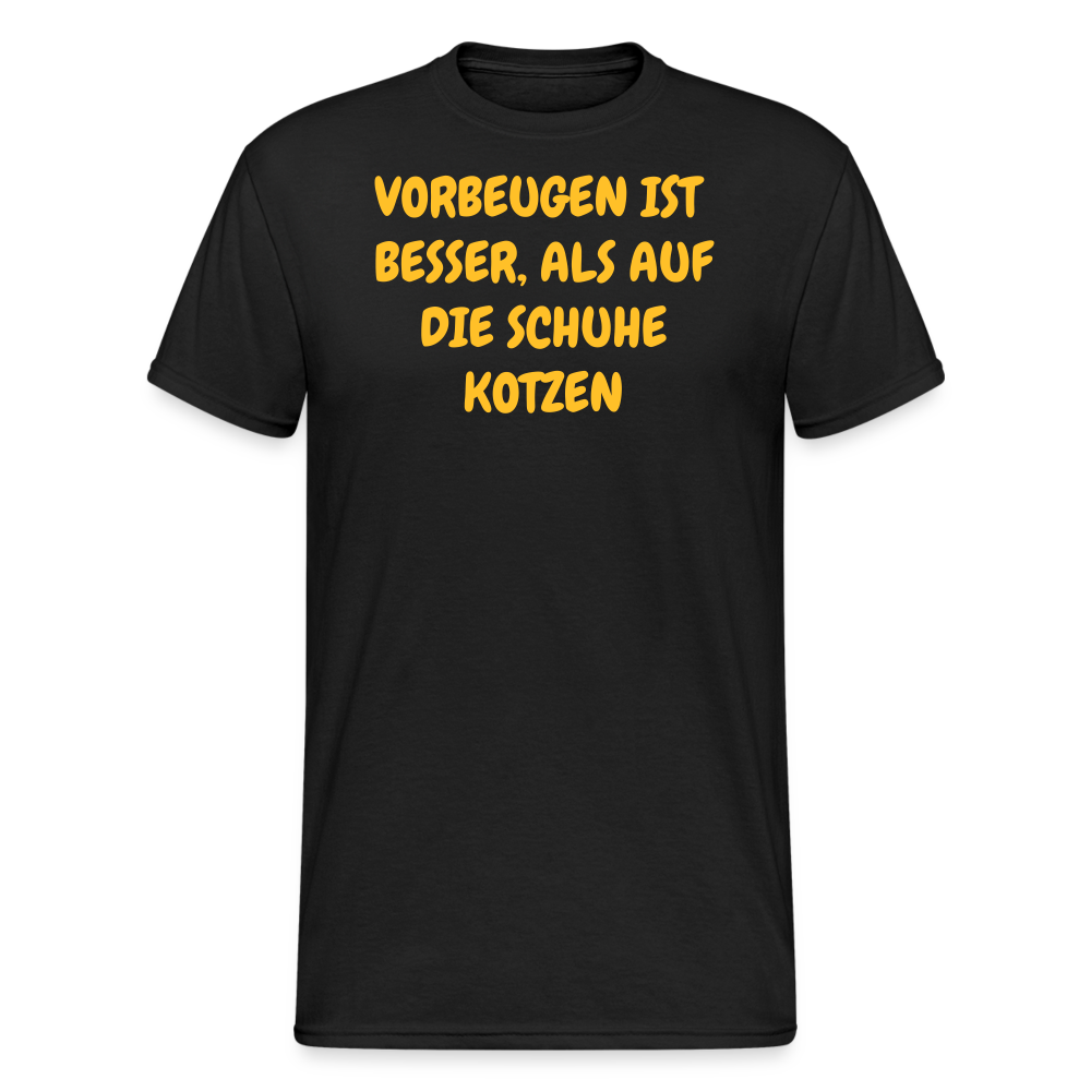 SSW2427VORBEUGEN IST  BESSER, ALS AUF DIE SCHUHE KOTZEN - Schwarz