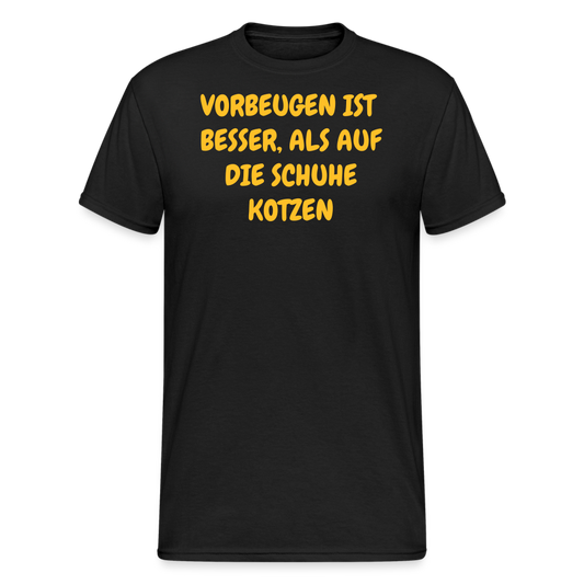 SSW2427VORBEUGEN IST  BESSER, ALS AUF DIE SCHUHE KOTZEN - Schwarz