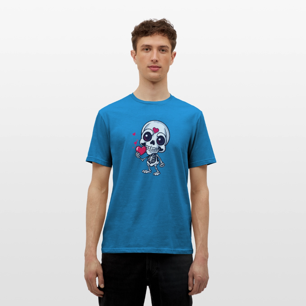 SSW2508Skelett mit Herz - Royalblau
