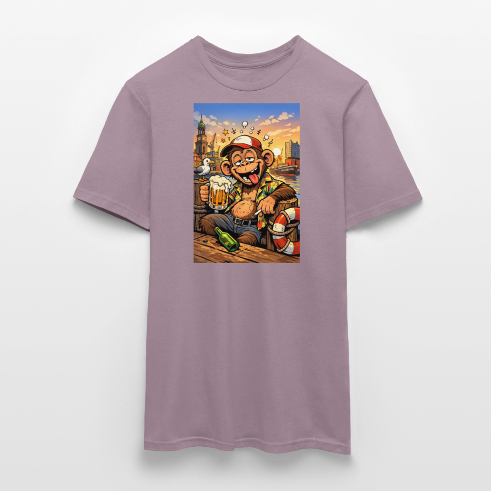 SSW2724 Affe Hamburg Bier - Lilagrau 