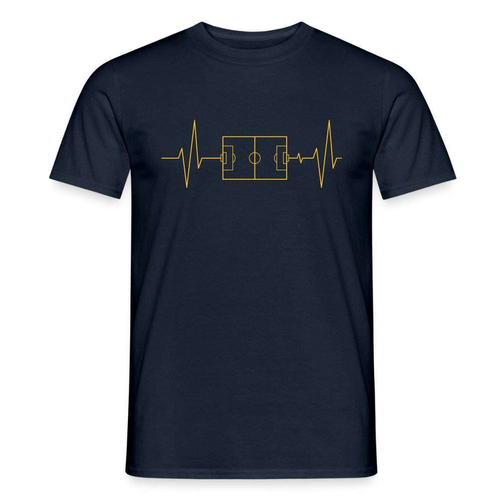 Herzschlag Fussball - Navy