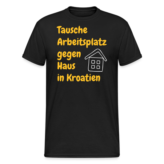 SSW2385Tausche Arbeitsplatz gegen Haus in Kroatien - Schwarz