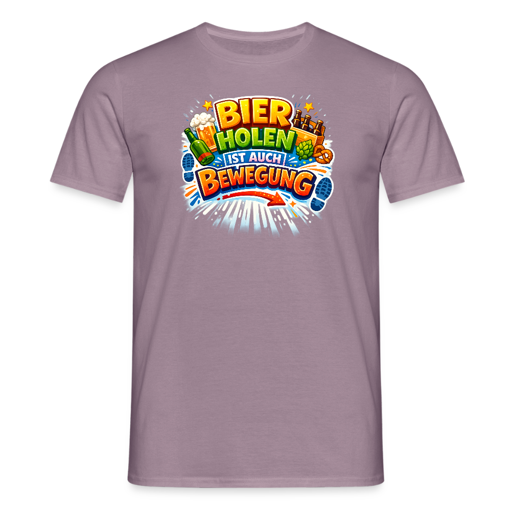 SSW2779 BIER HOLEN IST AUCH BEWEGUNG - Lilagrau 