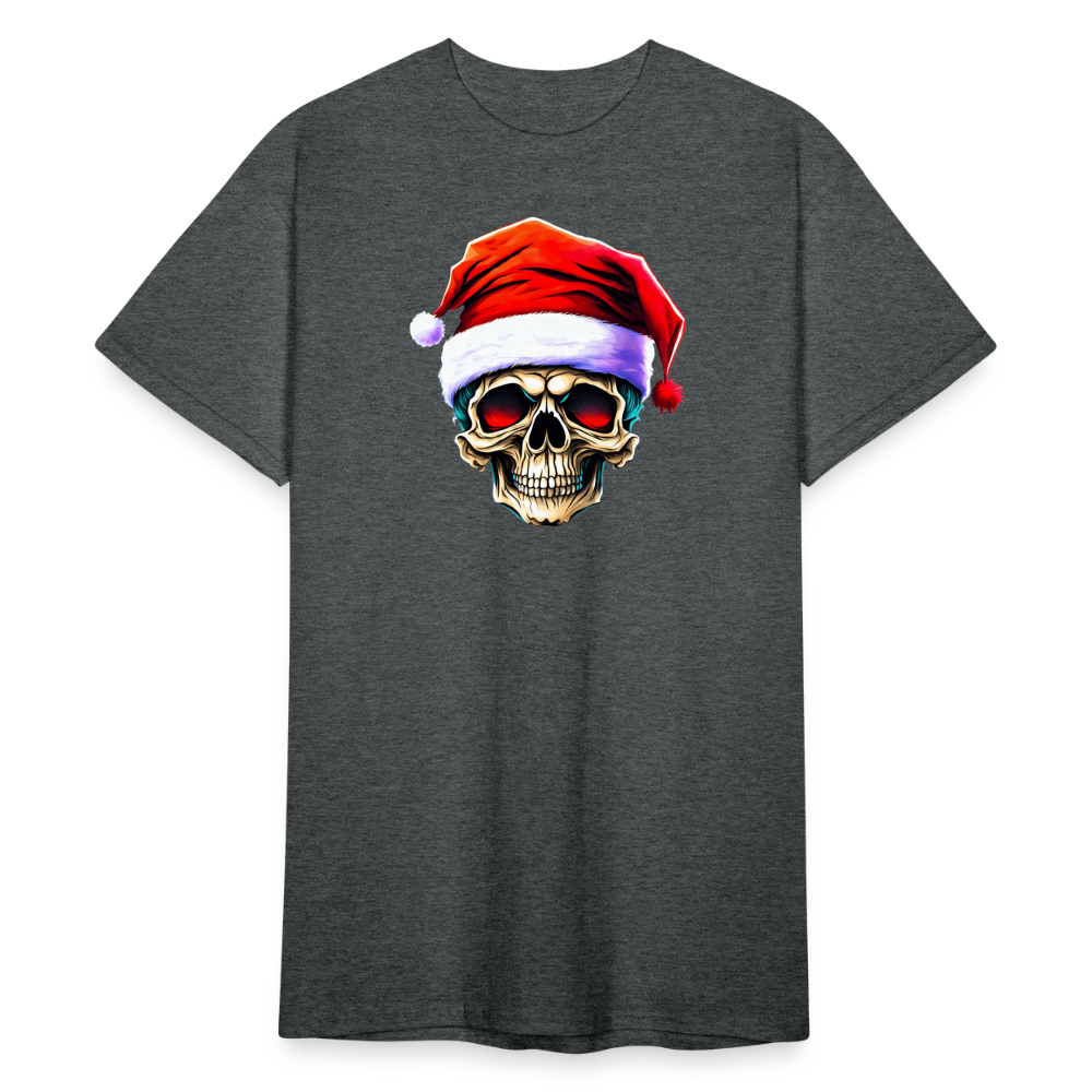 SSW2231 Schaedel_mit_Weihnachtsmannmuetze_und_roten_Augen.png - Dunkelgrau meliert