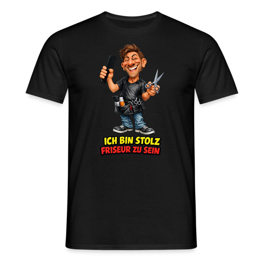 SSW2821 ICH BIN STOLZ FRISEUR ZU SEIN - Schwarz